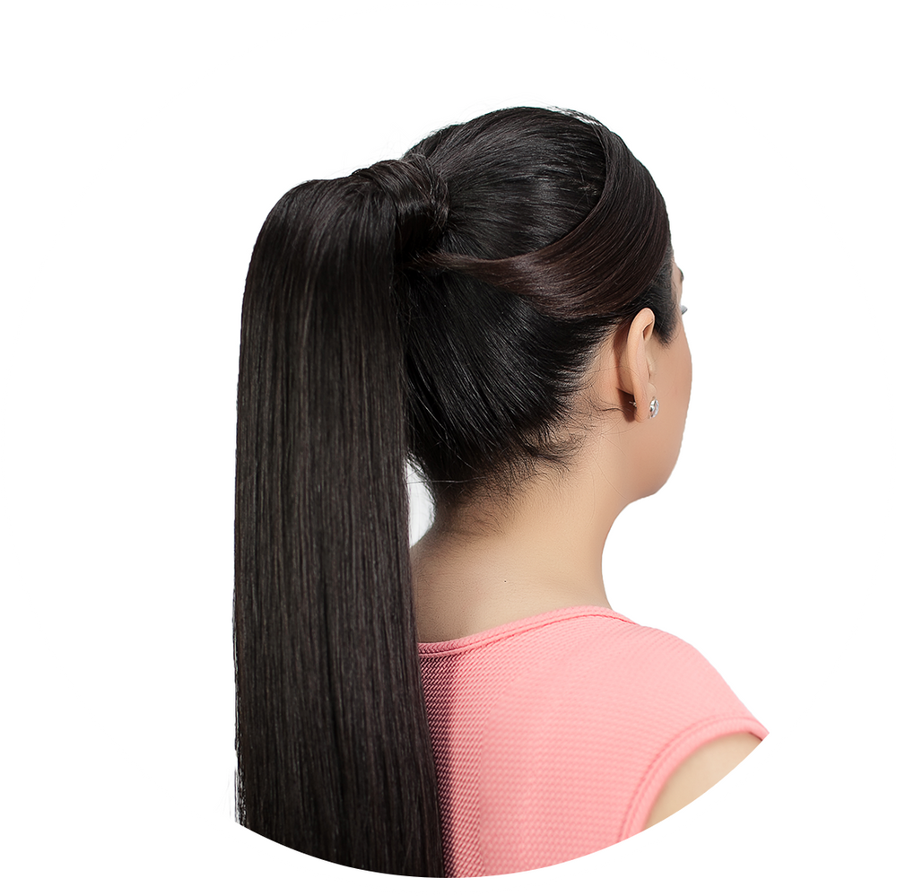 Ponytail Extensions: Light Brown Red Tone #6R