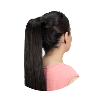 Ponytail Extensions: Light Brown Red Tone #6R