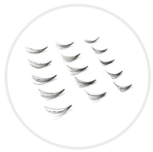 Synthetic Mink Bulk Lash (3-Lash Fan): D Curl