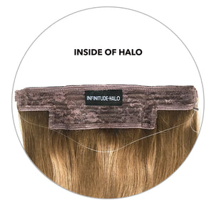 Halo Hair Extension: Light Brown Red Tone #6R