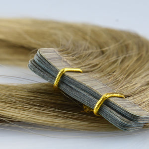 Tape In Extensions: Medium Golden Blonde #24